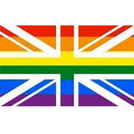 RAINBOW UNION JACK 5X3 FLAG