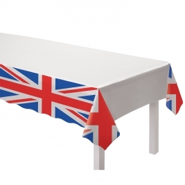 Red White & Blue GB Flag Paper Tablecover 1.2m x 1.8m