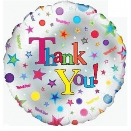 Round Thank You Foil Balloon 18 Inch