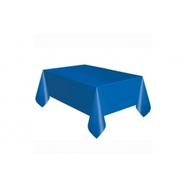 Royal Blue Solid Rectangular Plastic Table Cover  54" x 108"
