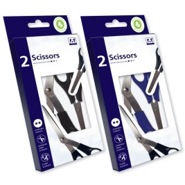 2 Scissors (8" & 4") Blu/bla