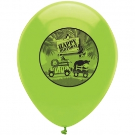 Safari Adventure Latex Balloons 2 Sided Print