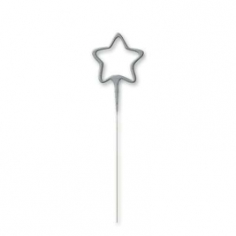 Silver Glitz Star Shaped Sparkler