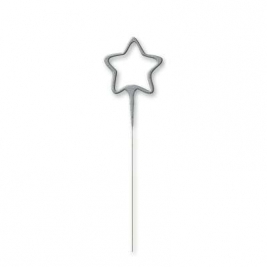 Silver Glitz Star Shaped Sparkler