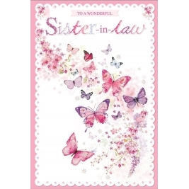Sister In Law Greeting Card - Code 50