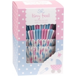 Tiny Feet Cake Cases - Pack of 100