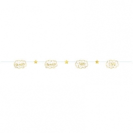 Twinkle Twinkle Little Star Paper Garland 7 ft