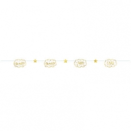 Twinkle Twinkle Little Star Paper Garland 7 ft