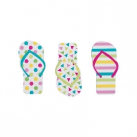 Unique Wow Party WOW Pack of 12 Flip Flop Notepad Party Bag Fillers Pack of 3 Balloons - 84770