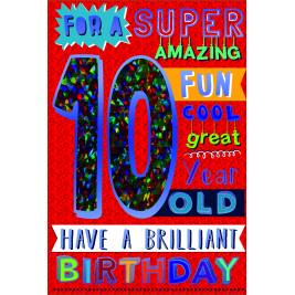 Age 10 Cards (Sold in 6s)