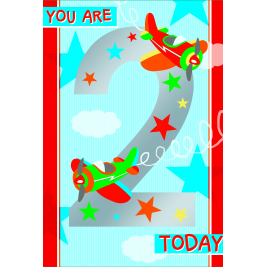 Age 2 Cards (Sold in 6s)