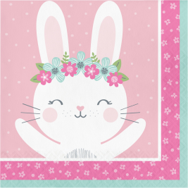 Birthday Bunny Luncheon Napkins Pack of 16