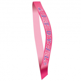 "Birthday Girl" Satin Sash