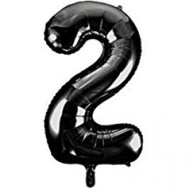Black Foil Balloon Number 2 - 34"