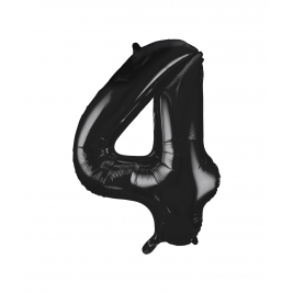 Black Foil Balloon Number 4 - 34"