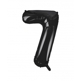 Black Foil Balloon Number 7 - 34"