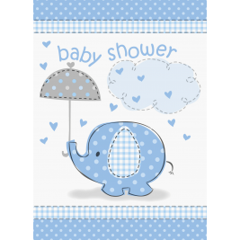 Blue Umbrellaphants Invitations (8pk)