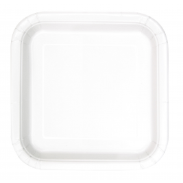 Bright White Square Plates 9" (14pk)