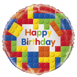 Building Blocks 18" Foil Balloon