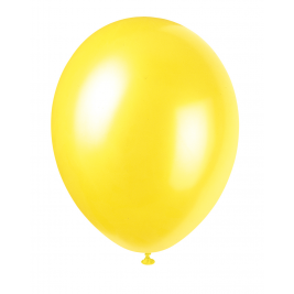 Cajun Yellow 12" Pearlised Latex Balloons (8pk)