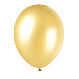 Champagne Gold 12" Pearlised Latex Balloons (8pk)