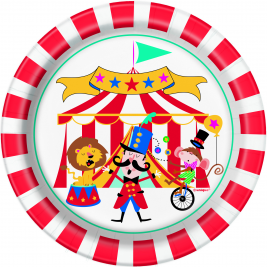 Circus Carnival 7" Plates (8pk)