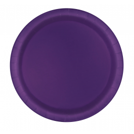 Deep Purple Round Plates 9" (16pk)