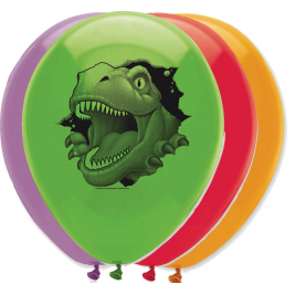 Dino Blast Latex Balloon 30cm Pack of 6