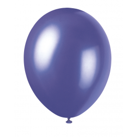 Electric Purple 12" Pearlised Latex Balloons (8pk)