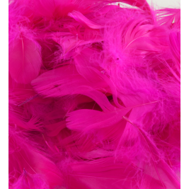 Eleganza Feathers Mixed sizes 3"-5" 50g bag Fuchsia No.28