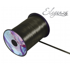 Eleganza Poly Curling Ribbon 5mm x500yds No.20 Black
