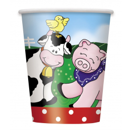 Farm Friends Cups 9oz (8pk)