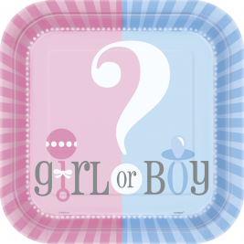 Gender Reveal Plates 9" (8pk)