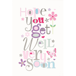 Get Well Soon Cards (Sold in 6s)