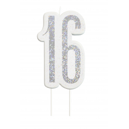 Giltter 16th BIRTHDAY Candles Set