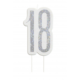 Giltter 18th BIRTHDAY Candles Set