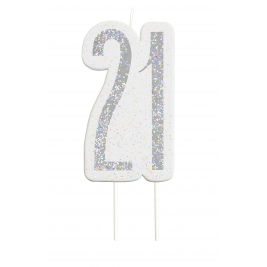 Giltter 21st BIRTHDAY Candles Set