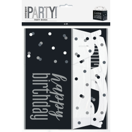 GLITZ Black Party Box Pack of 6