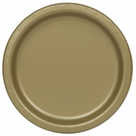 Gold Round Plates 9" (16pk)