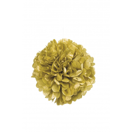 Gold Tissue Puff Decorations 16"