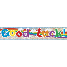 Good Luck Prism Foil Banner 12ft