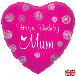 Happy Birthday Mum 18" Foil Balloon