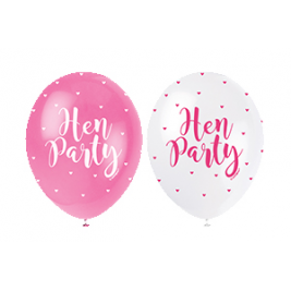 HEN PARTY PINK ASSORTED COLOR BALLOONS PACK OF 5