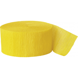 Hot Yellow Crepe Streamers 81ft
