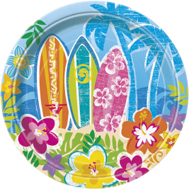 Hula Beach Party 7" Plates (8pk)