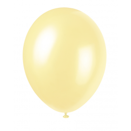 Ivory Pearl 12" Pearlised Latex Balloons (8pk)