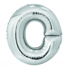 Letter "O" Silver 34" Foil Balloon