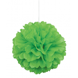 Lime Green Tissue Puff Decorations 16"