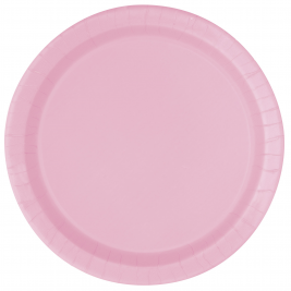 Lovely Pink Round Plates 7" (20pk)