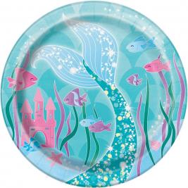 Mermaid Plates 7" (8pk)